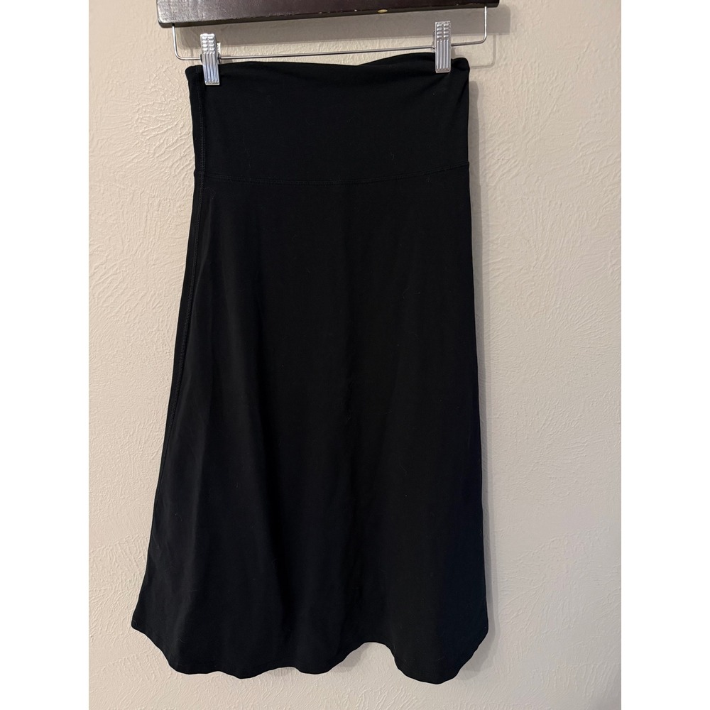 Lululemon Reversible A-Line Skirt Charcoal Gray Black High Rise Midi Athleisure